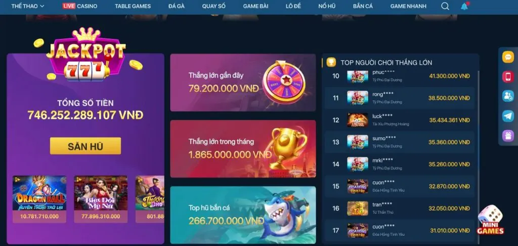Các sản phẩm game đa dạng tại dafabet